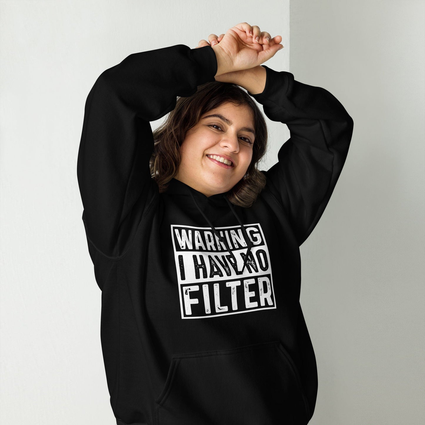 Hoodie „No Filter“ – Sag's direkt! – Hochwertiges von Lumeza | Jetzt entdecken