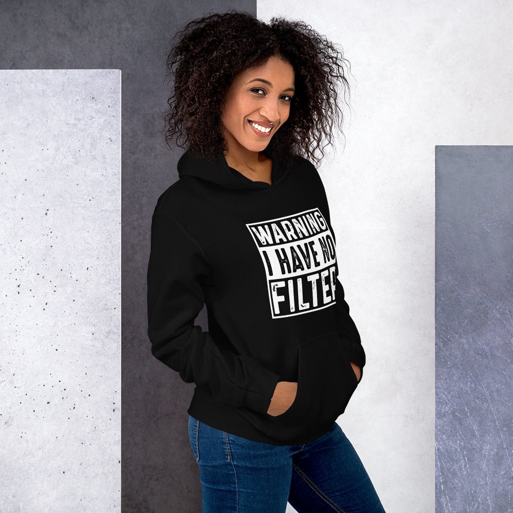 Hoodie „No Filter“ – Sag's direkt! – Hochwertiges von Lumeza | Jetzt entdecken