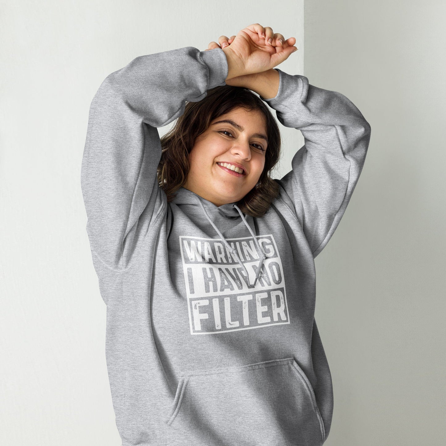 Hoodie „No Filter“ – Sag's direkt! – Hochwertiges von Lumeza | Jetzt entdecken