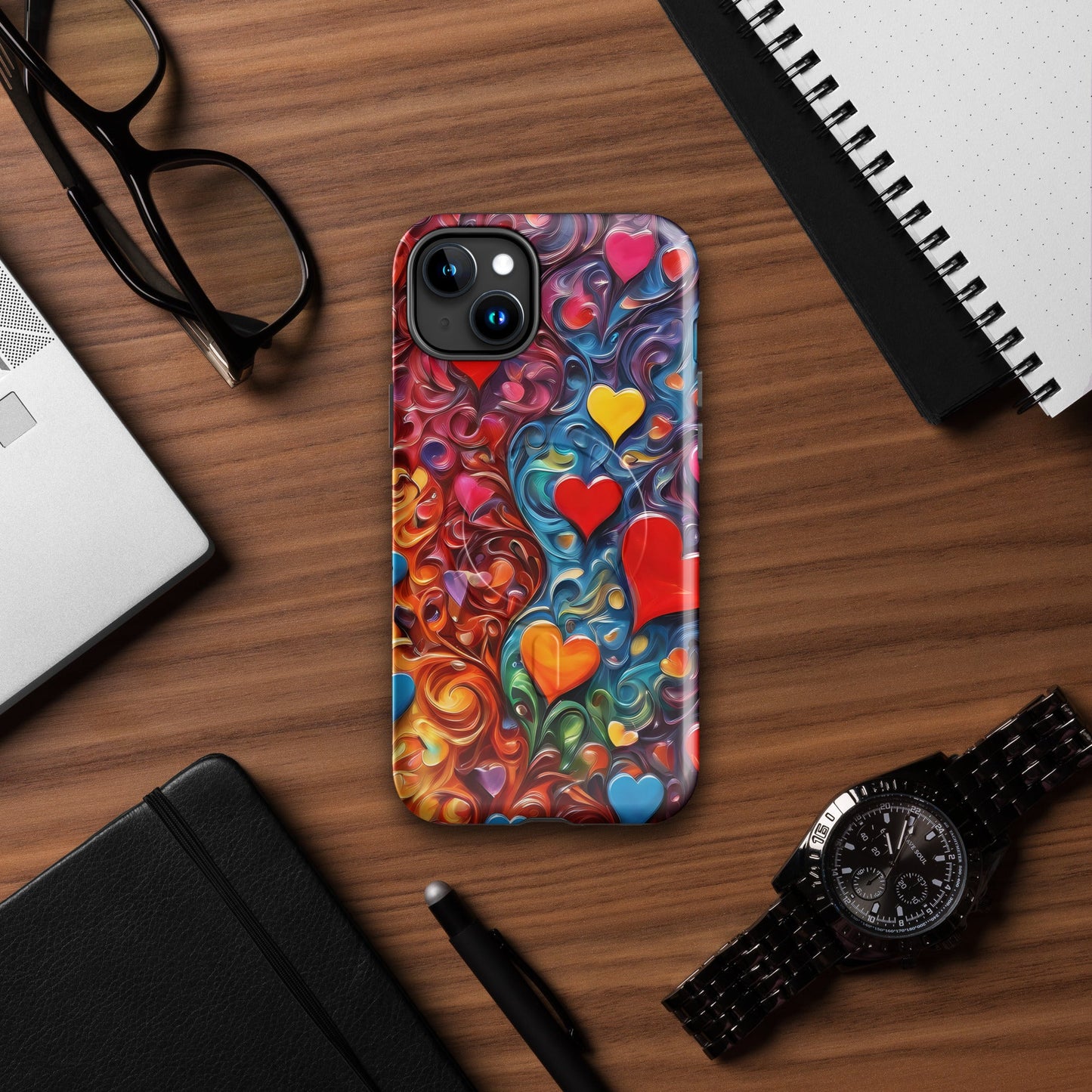 iPhone® - Hülle „Colorful Hearts“ – Schutz mit Liebe – Hochwertiges von Lumeza | Jetzt entdecken