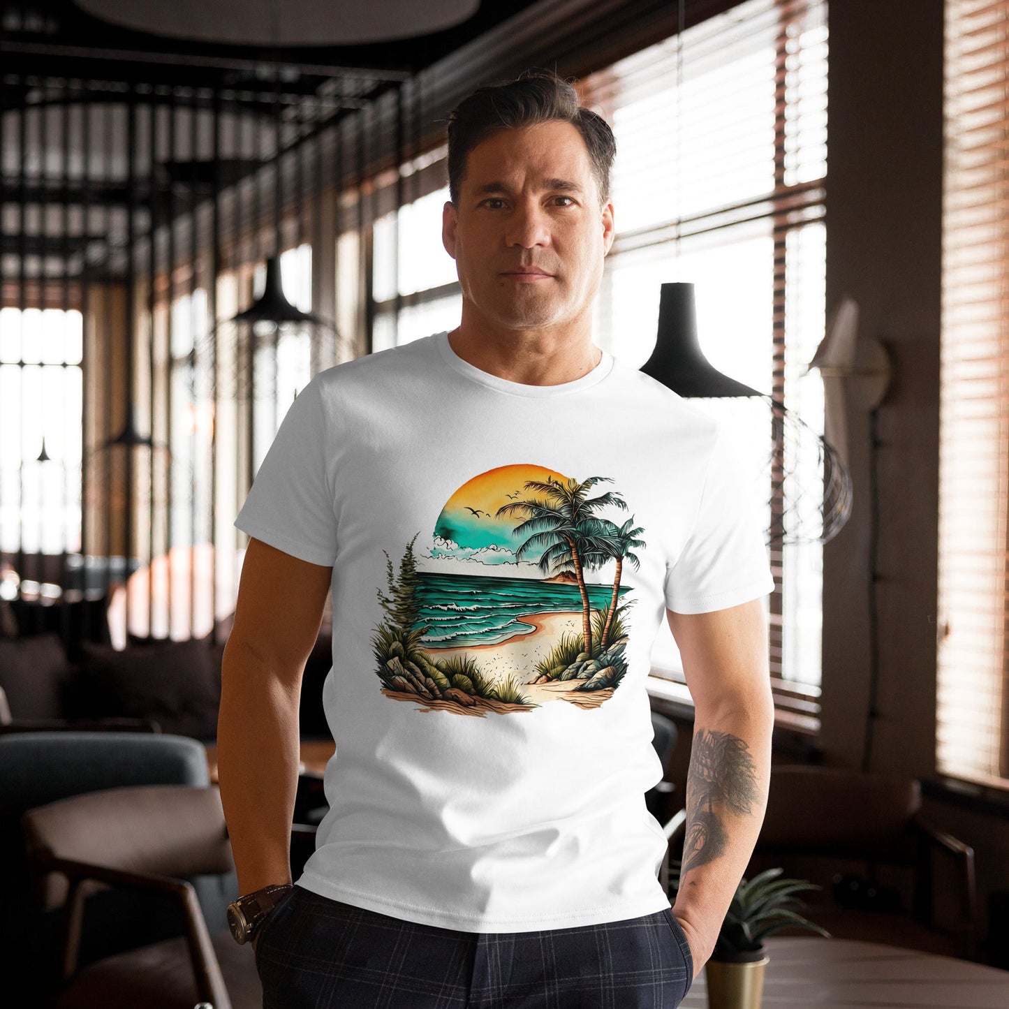 Lumeza Sommer T-Shirt – Strand & Palmen – Hochwertiges von Lumeza | Jetzt entdecken