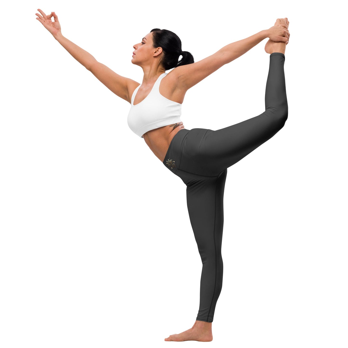 Lumeza Yoga - Leggings – Schwarz mit Logo – Hochwertiges von Lumeza | Jetzt entdecken