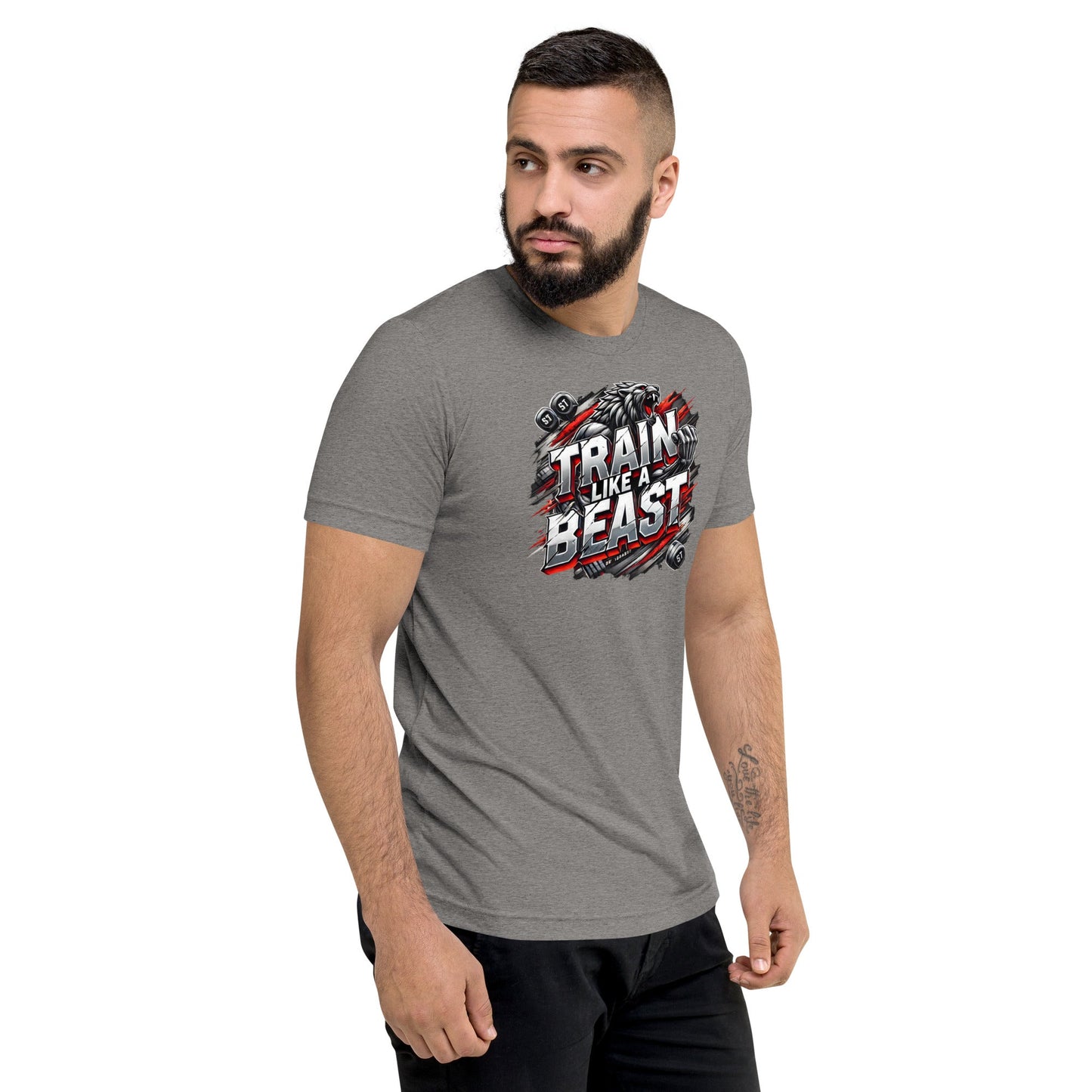 Motivationsshirt „Train like a Beast“ – Für echte Fighter – Hochwertiges T-Shirt Herren von Lumeza | Jetzt entdecken