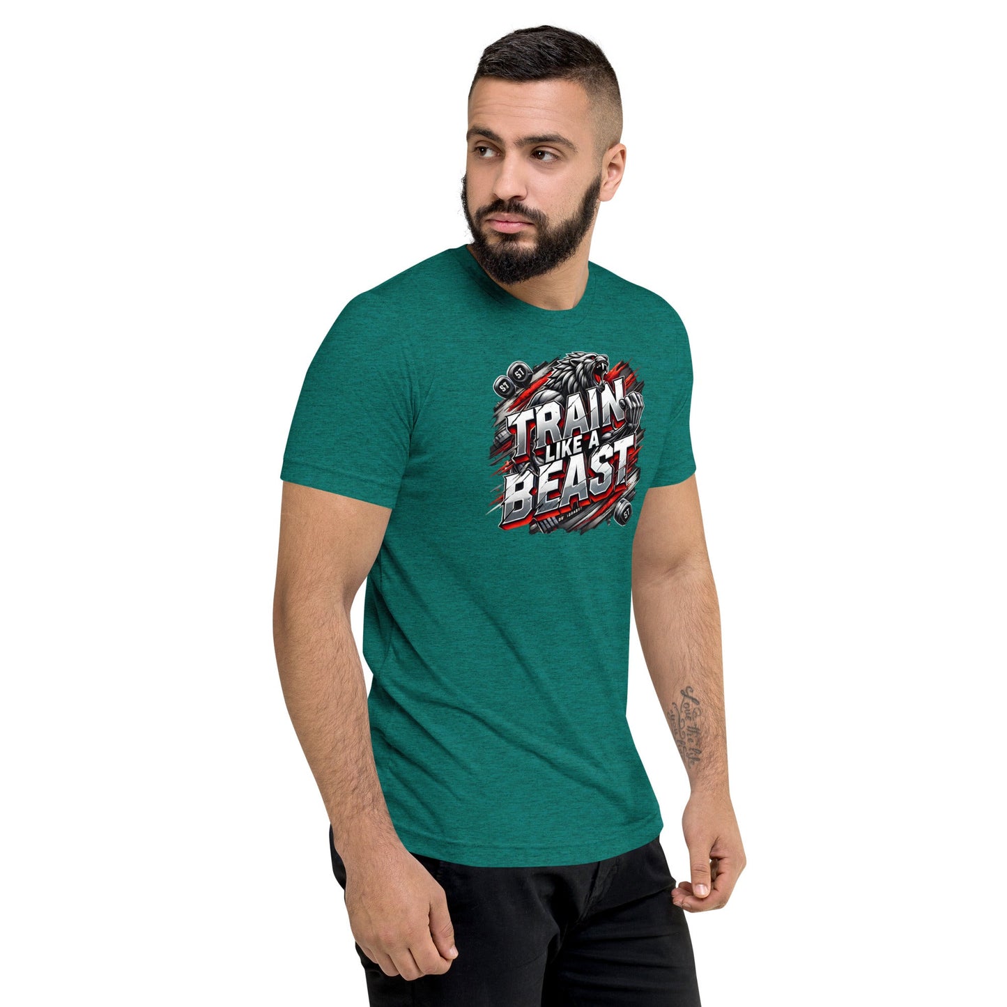 Motivationsshirt „Train like a Beast“ – Für echte Fighter – Hochwertiges T-Shirt Herren von Lumeza | Jetzt entdecken