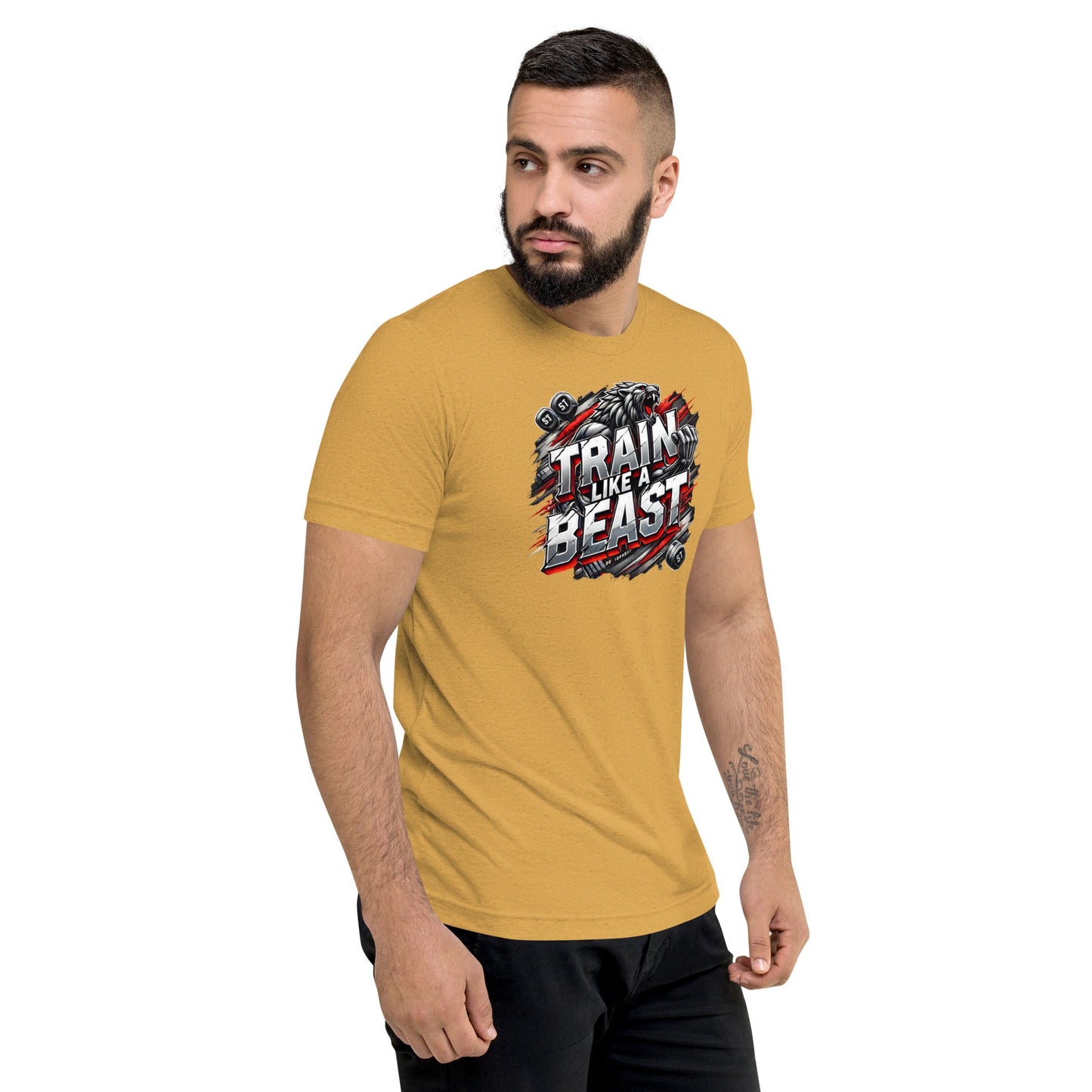 Motivationsshirt „Train like a Beast“ – Für echte Fighter – Hochwertiges T-Shirt Herren von Lumeza | Jetzt entdecken