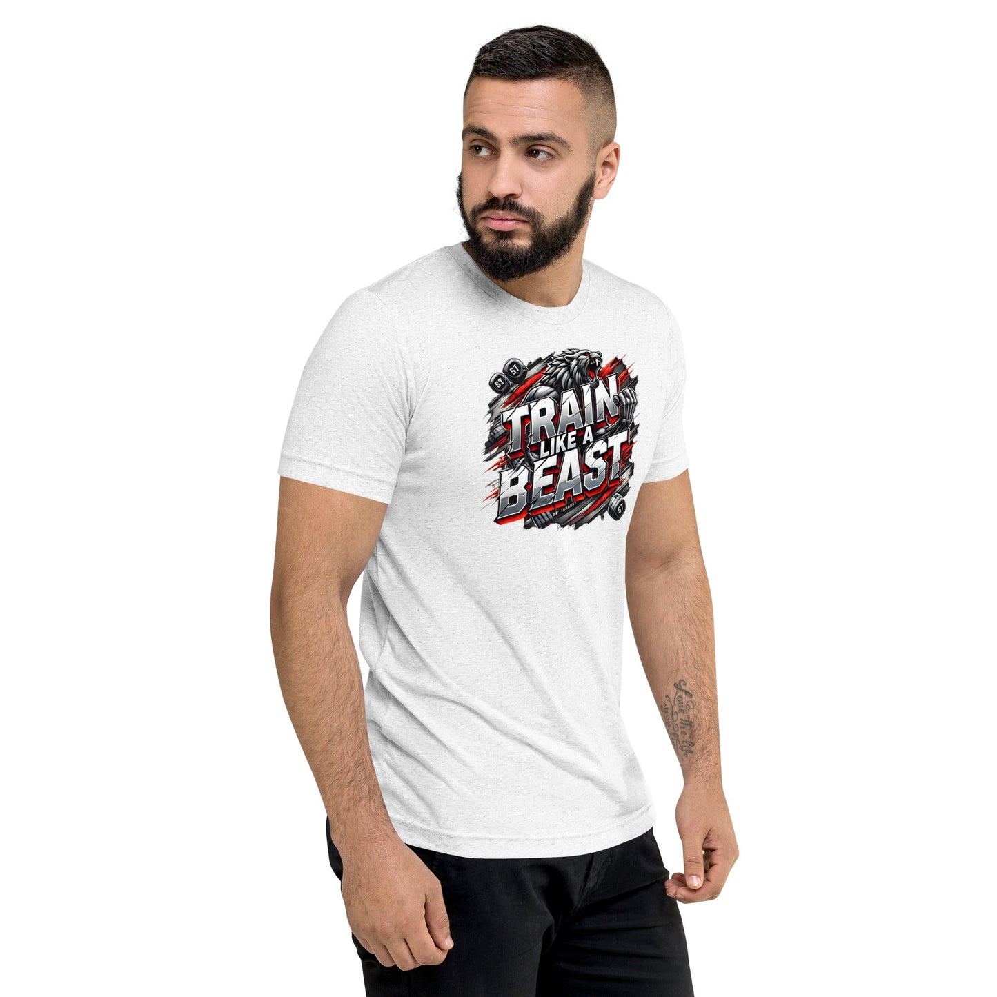 Motivationsshirt „Train like a Beast“ – Für echte Fighter – Hochwertiges T-Shirt Herren von Lumeza | Jetzt entdecken