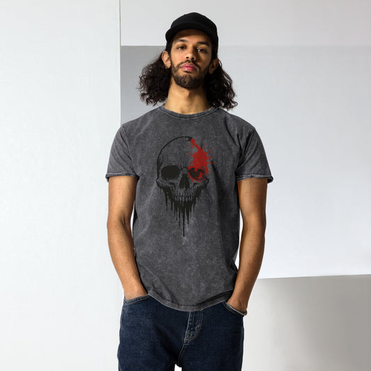 Skull & Blood T-Shirt – Lässiger Grunge Look – Hochwertiges von Lumeza | Jetzt entdecken