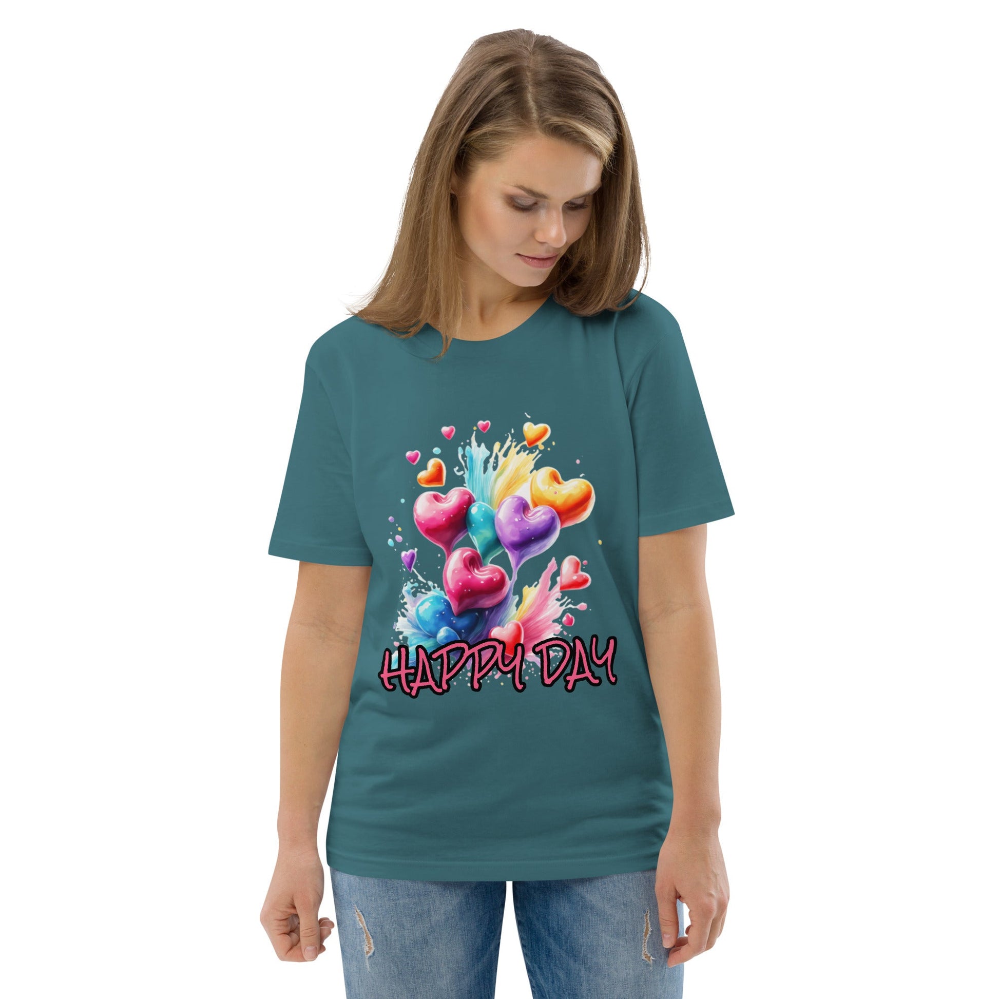 Happy Day Shirt – Lächeln inklusive – Hochwertiges T-Shirt - Damen,T-Shirt Herren von Lumeza | Jetzt entdecken