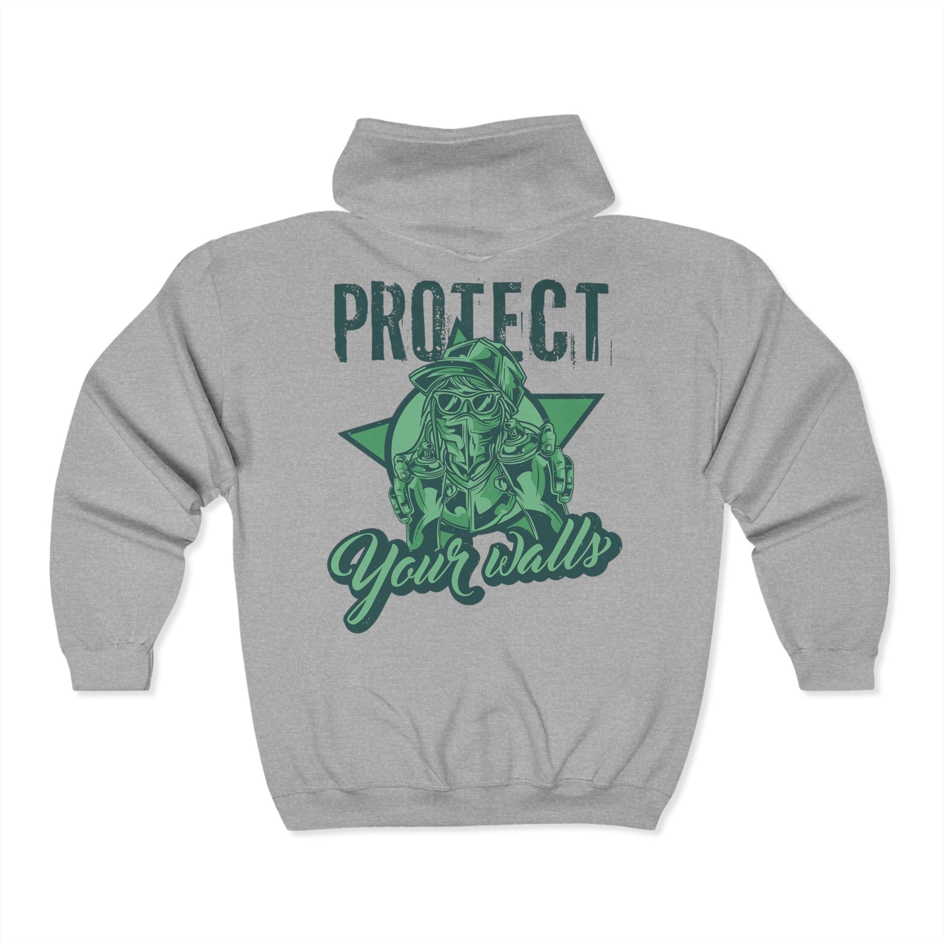 Protect Your Walls“ – Unisex Zip - Hoodie mit Statement – Hochwertiges Hoodie von Lumeza | Jetzt entdecken