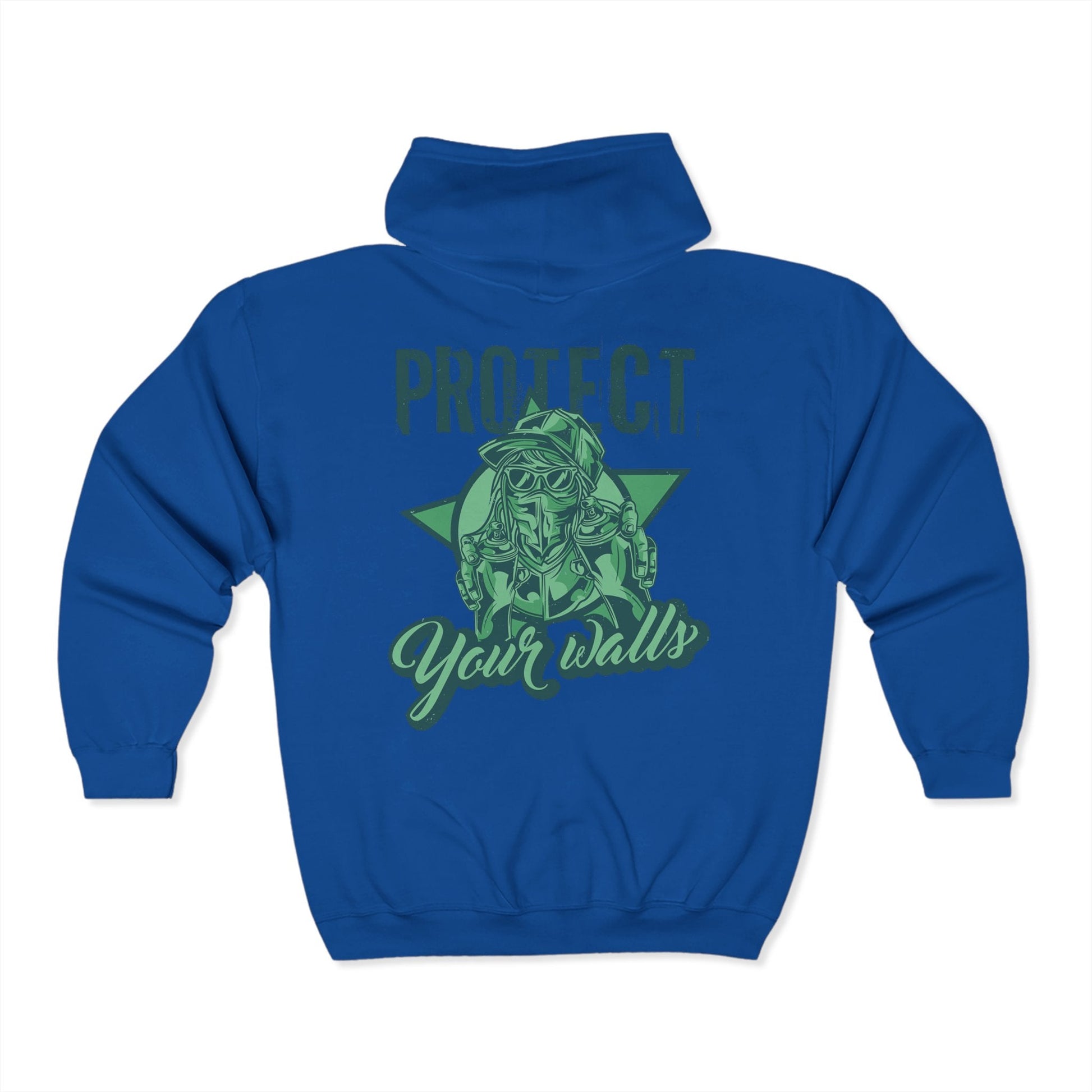 Protect Your Walls“ – Unisex Zip - Hoodie mit Statement – Hochwertiges Hoodie von Lumeza | Jetzt entdecken